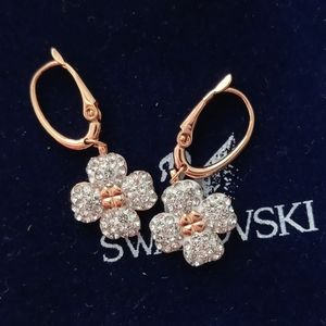 Latisha Pierced Earrings By Swarovski NIB
